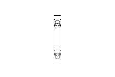 Universal joint shaft D=25 L1=180 L2=210