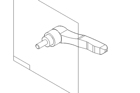 Clamping lever stainless M6x15