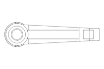 Klemmhebel M16x60 Gr.5 verstellbar