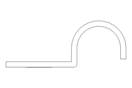 Pipe clamp D=8 B=10