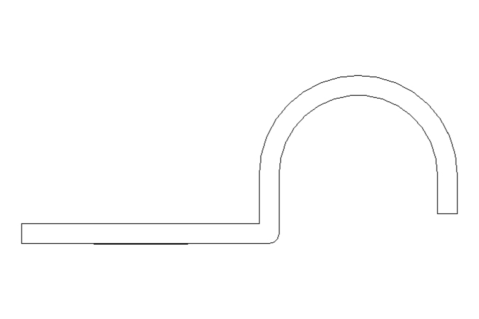 Pipe clamp D=8 B=10