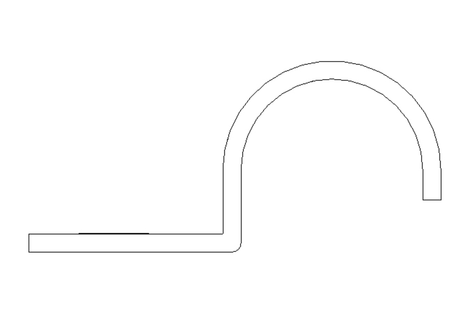 Pipe clamp D=15 B=12