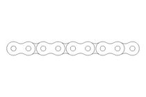 Roller chain 08B-1 DIN 8187