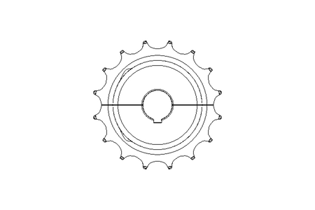 Chain sprocket Z16 D30 divided