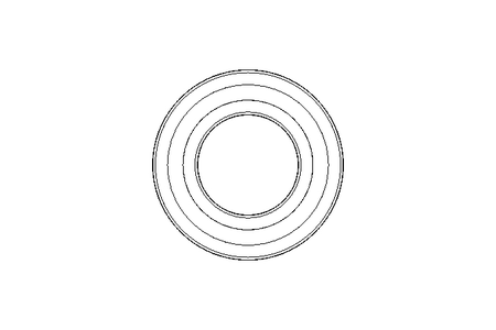 Roulem. rainuré à billes 6005 RS 25x47