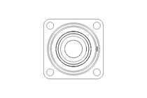 Flange bearing TCJ FA125.8 35/48.4x108