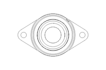 Flange bearing PCJT 40x105x43.7