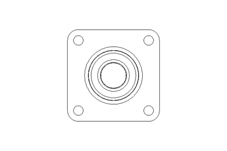 Mancal de flange PCF 30/35,7x108