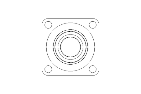 Flange bearing RCJ N 50/62.7x143