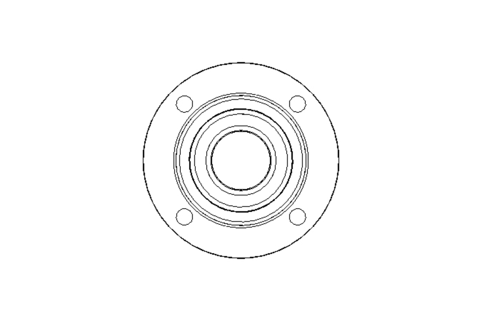 Flange bearing PME FA125.8 50x165x43.7