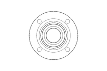 Mancal de flange RFE 50x165x62,7