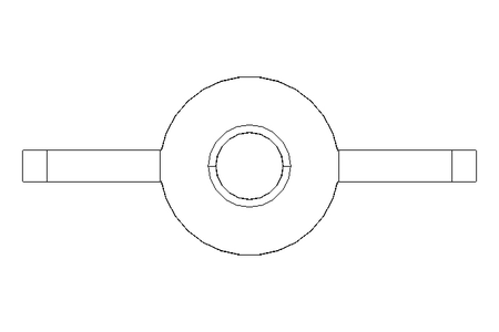 Porca borboleta M6 A2 DIN315