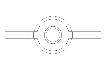 Tuerca de mariposa M6 A2 DIN315