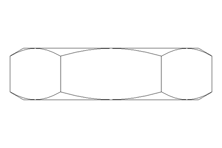 Porca sextavada M10x1,25 A2 DIN439