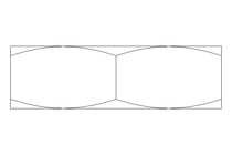 Porca sextavada M10x1,25 A2 DIN439