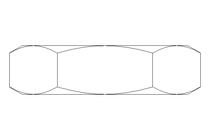 Hexagon nut M10x1,25 A2 DIN439