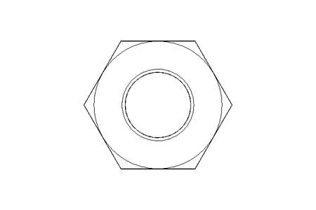 Hexagon nut M10x1,25 A2 DIN439