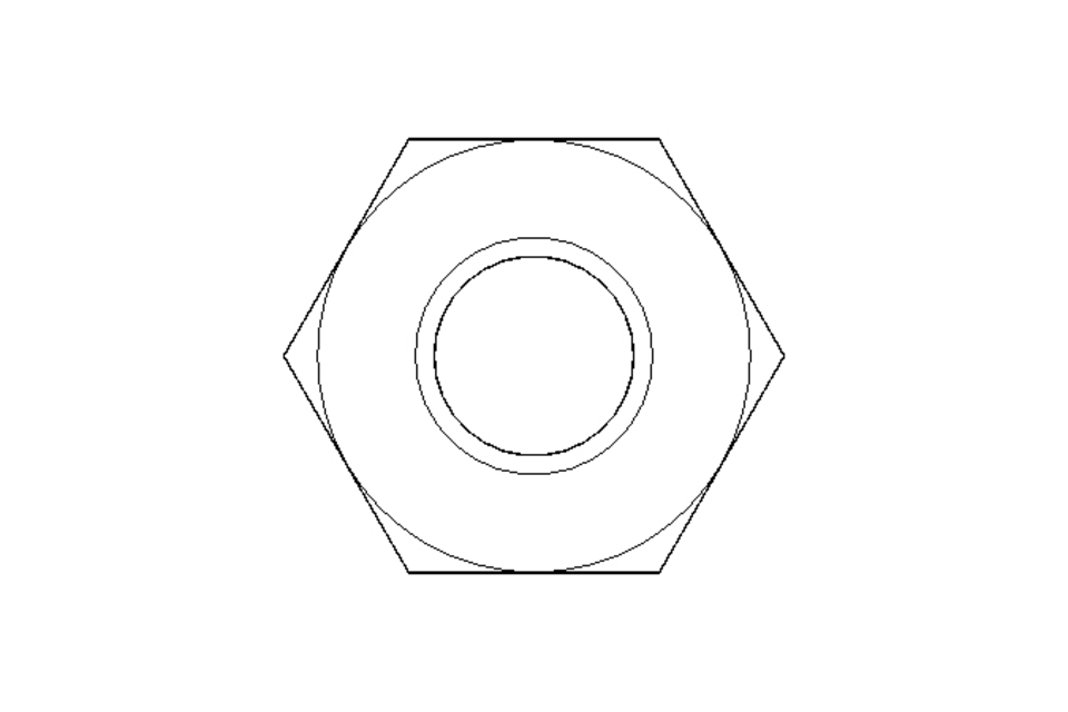 Écrou hexagonal M4 A2 DIN439