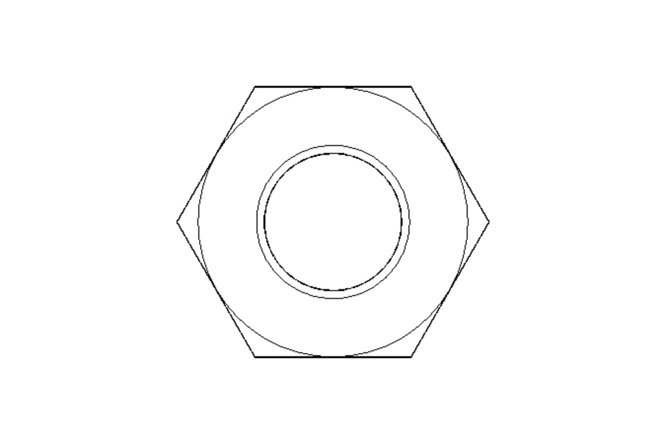 Hexagon nut M8 A2 DIN439