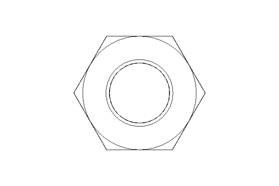 Tuerca hexagonal M8x1 St-Zn DIN439