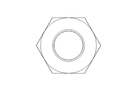 Hexagon nut M10 A2 DIN439