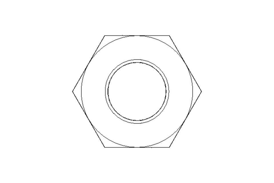 Hexagon nut M10 A2 DIN439