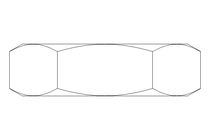 Tuerca hexagonal M10x1 St-Zn DIN439