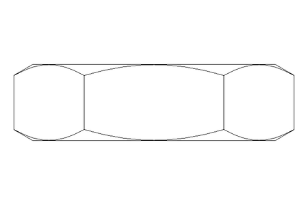 Tuerca hexagonal M10x1 St-Zn DIN439