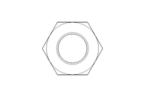 Hexagon nut M10x1 St-Zn DIN439