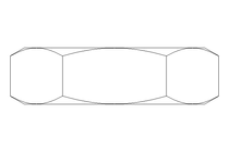 Tuerca hexagonal M10x1 A2 DIN439