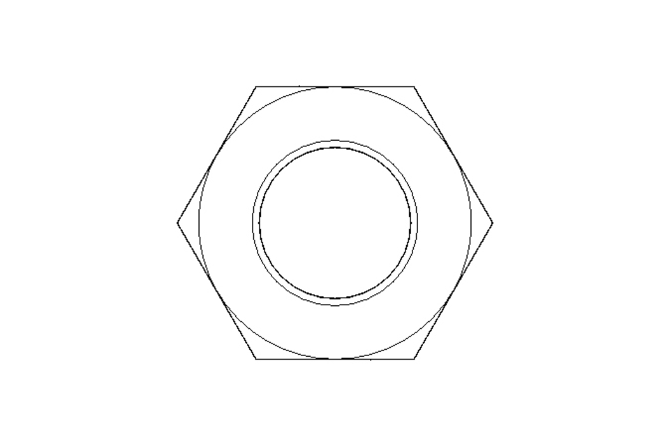 Hexagon nut M10x1 A2 DIN439