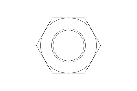 Écrou hexagonal M10x1 A2 DIN439