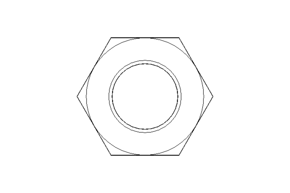 Tuerca hexagonal M12 A2 DIN439