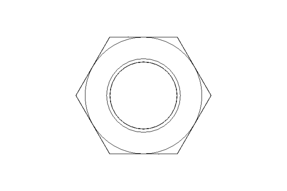Tuerca hexagonal M16 St-Zn DIN439