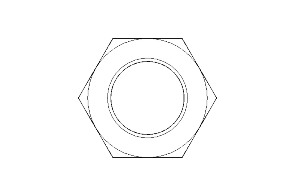 Écrou hexagonal M20x1,5 A2 DIN439