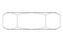 Porca sextavada LH M20x1,5 St-Zn DIN439