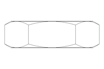 Hexagon nut M22 A2 DIN439