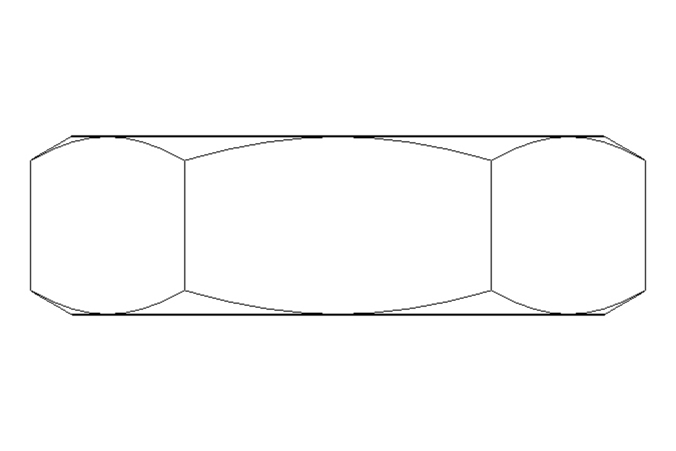 Hexagon nut M24x1.5 St-Zn DIN439