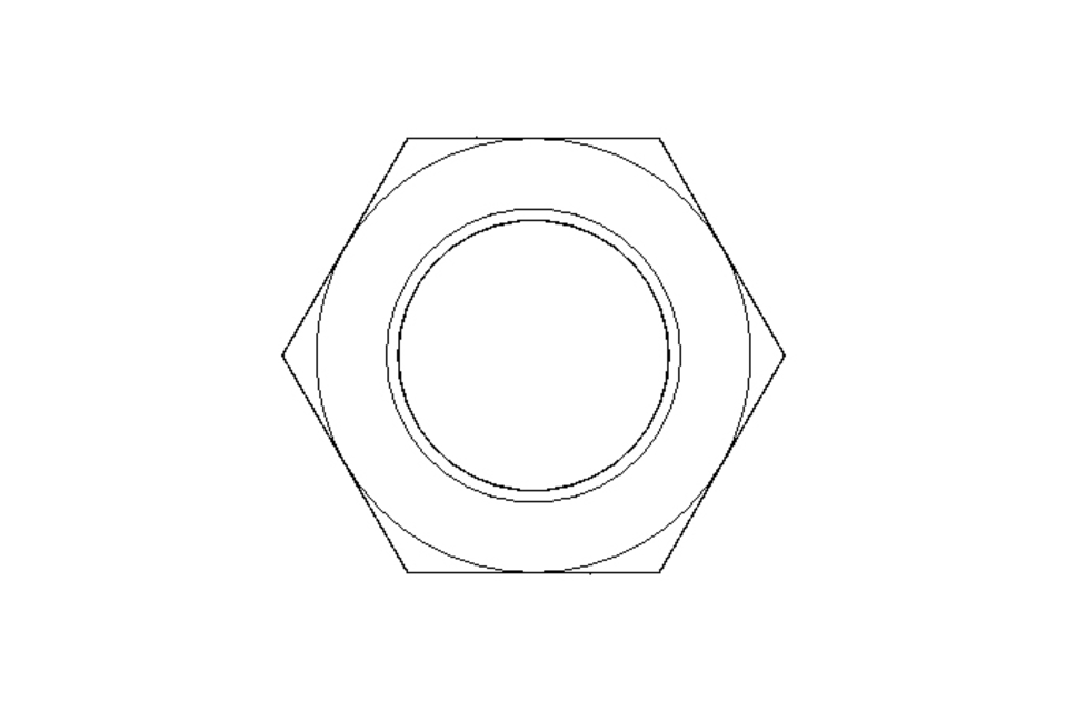 Tuerca hexagonal M24x1,5 St-Zn DIN439
