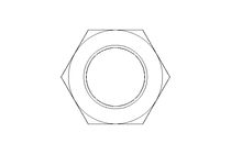 Tuerca hexagonal M24x1,5 St-Zn DIN439