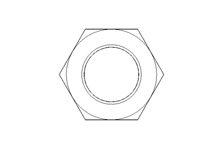 Hexagon nut M24x2 St-Zn DIN439