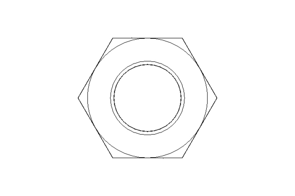 Écrou hexagonal LH M12 A2 DIN439