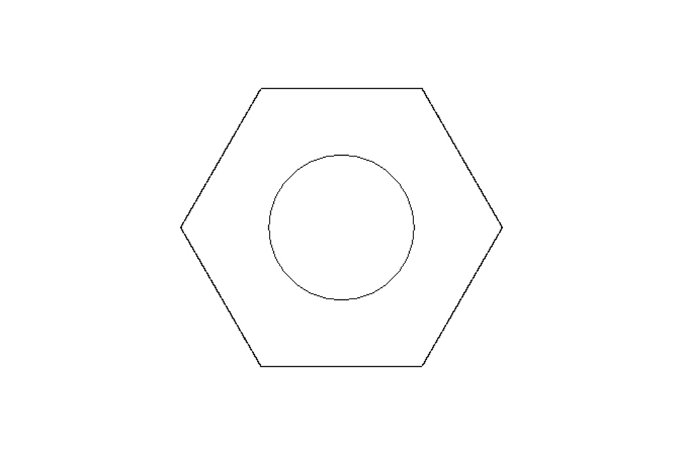 Hexagon cap nut M6 A2 DIN917