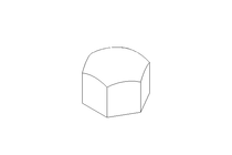 Hexagon cap nut M10 A2 DIN 917
