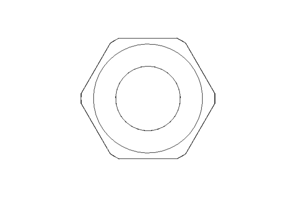 Tuerca hexagonal ciega M12 A2 DIN917