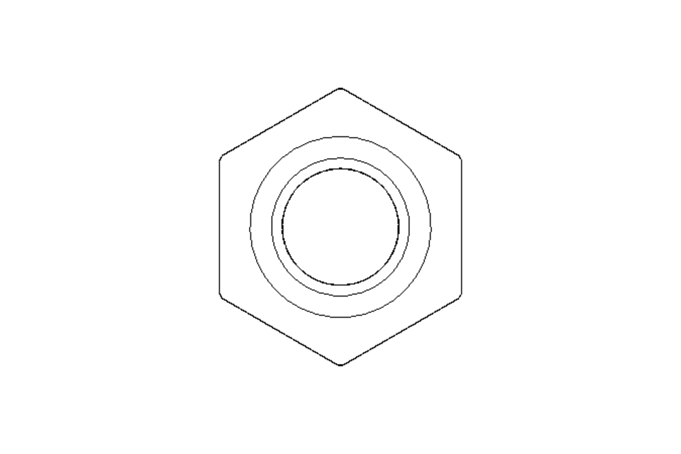 Hexagon weld nut M8 ST DIN929