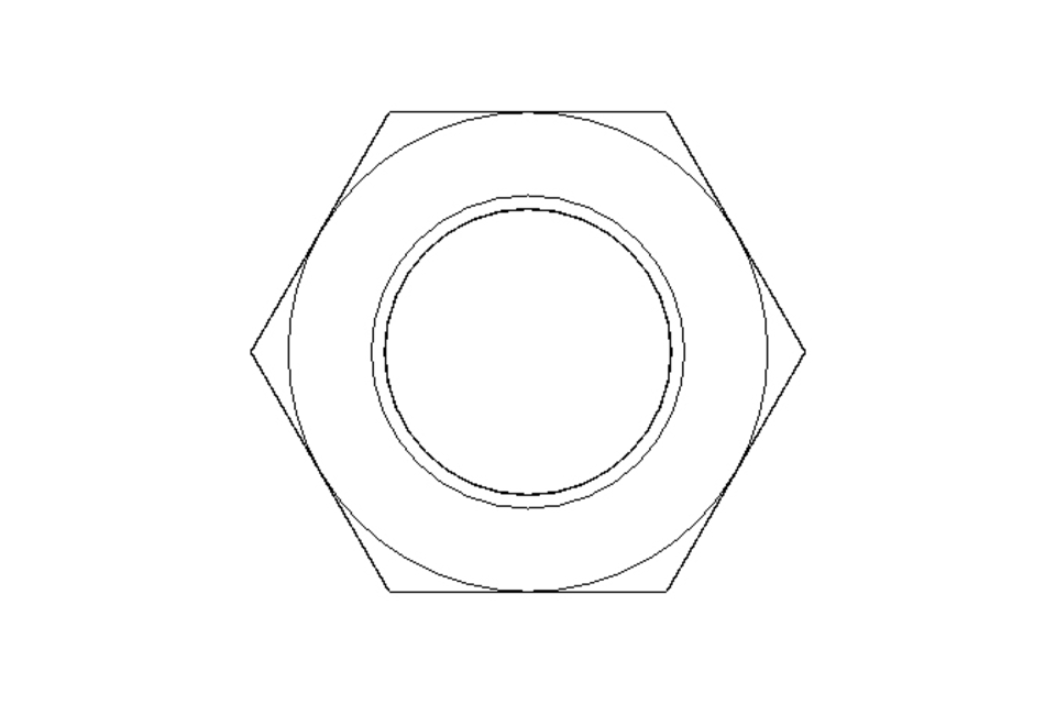 Écrou hexagonal M16x1,5 A2 DIN934