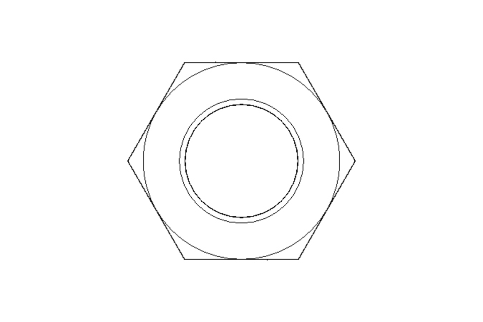 Hexagon nut M12x1.5 A4 DIN934