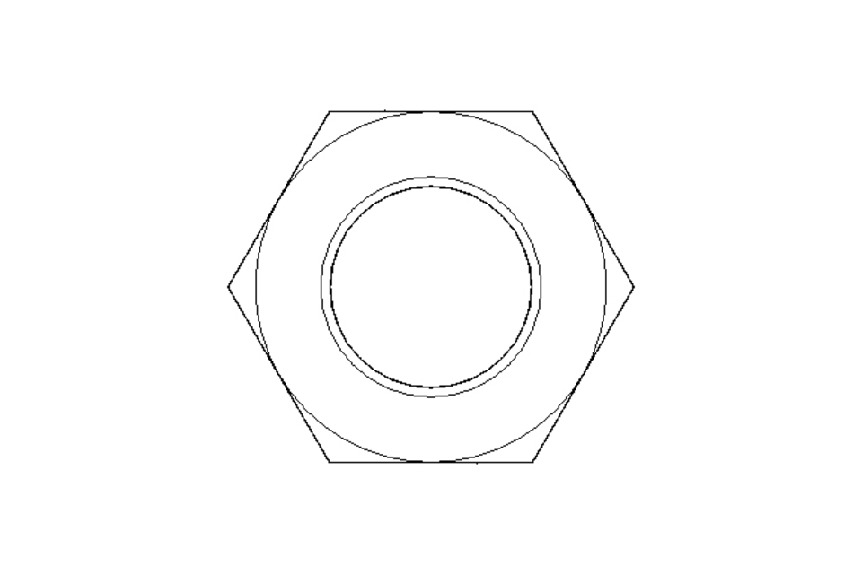 Hexagon nut M36 St-Zn DIN934