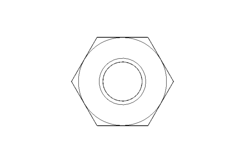 Écrou hexagonal M3 A2 DIN934